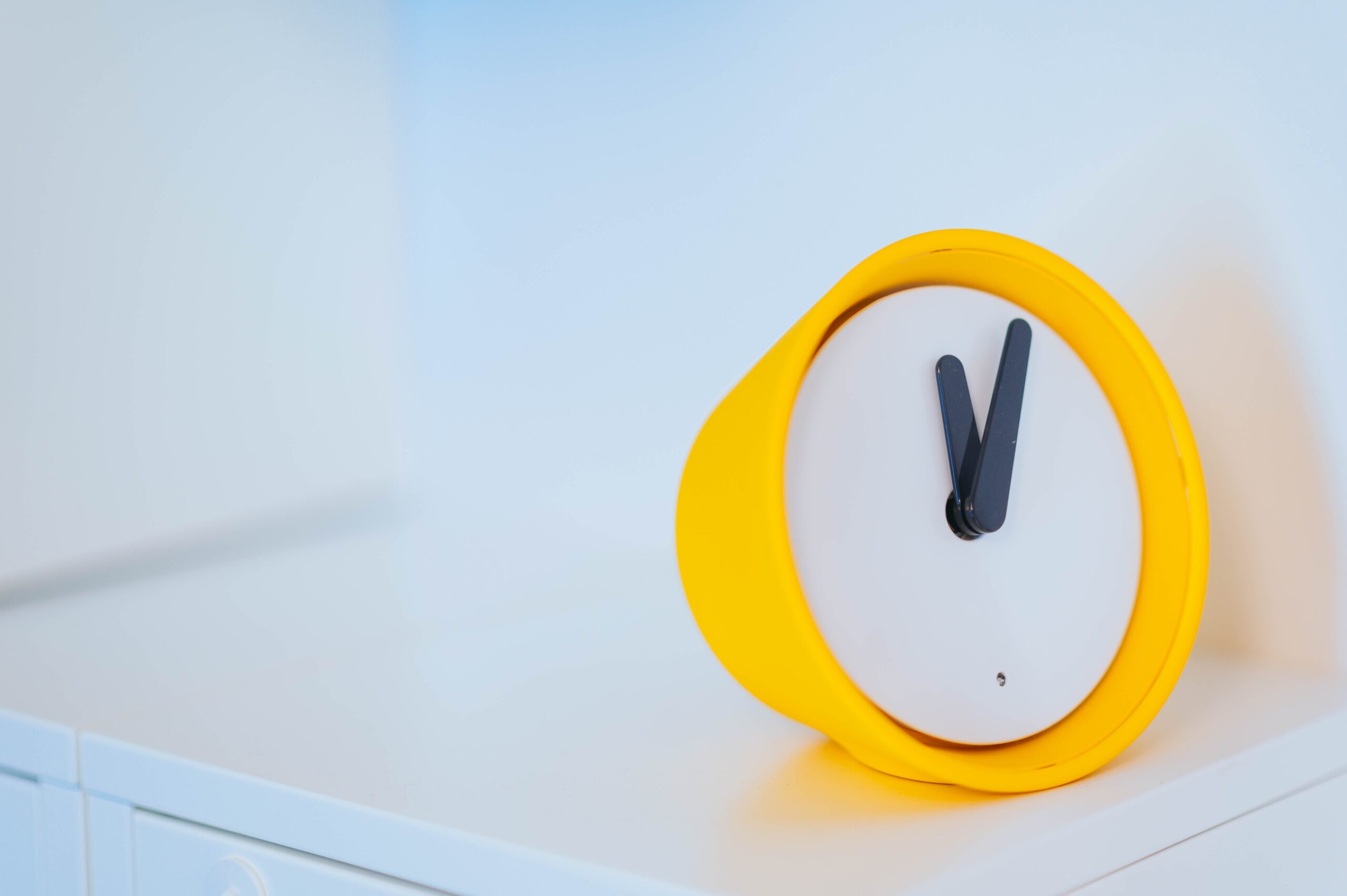clock showing a moment of silence