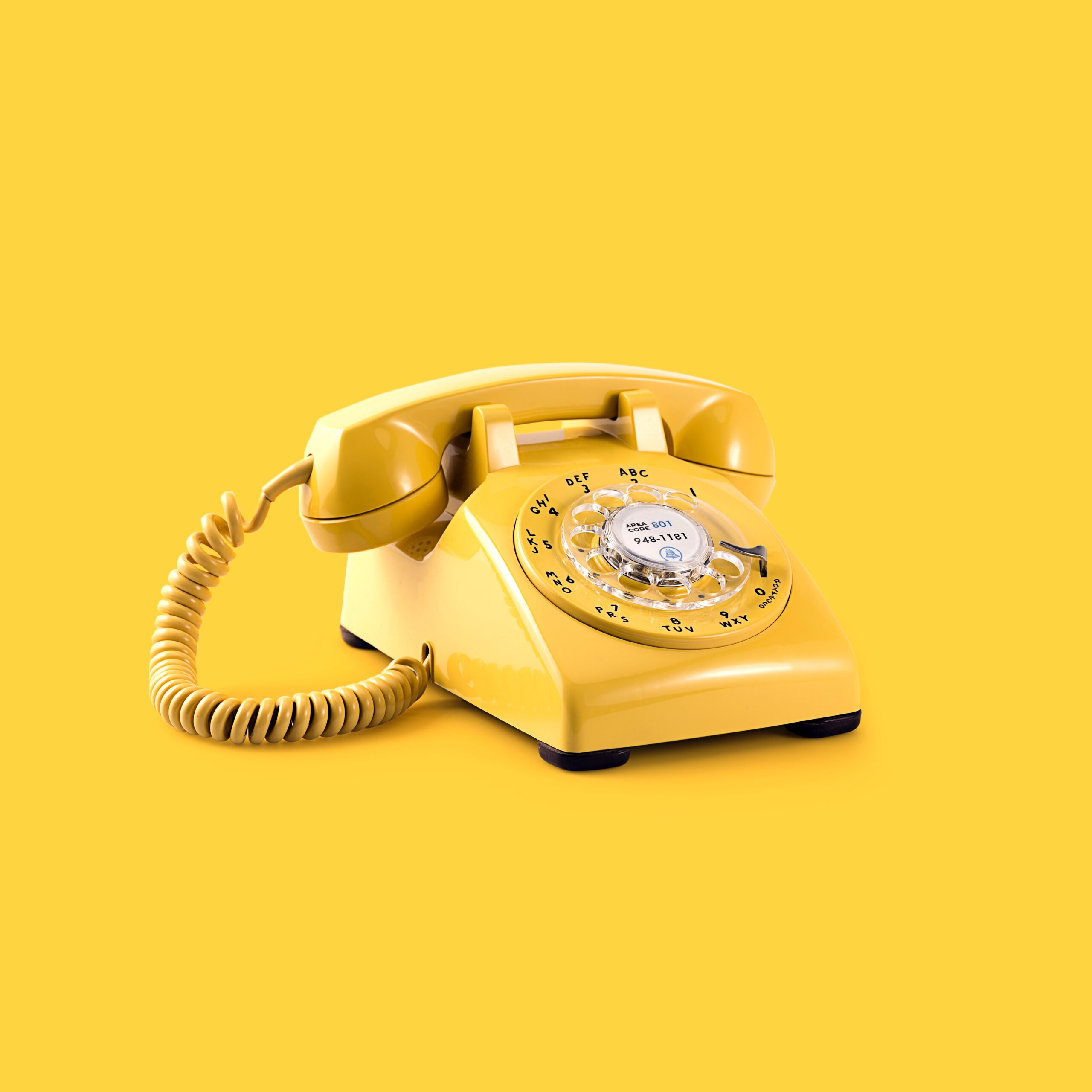 yellow telephone for references
