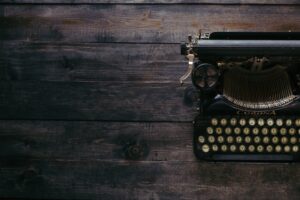 old time typewriter HR content writer for hire